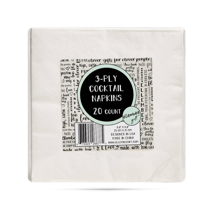 "Middle Aged…Text Soup Recipe" Paper Cocktail Napkins