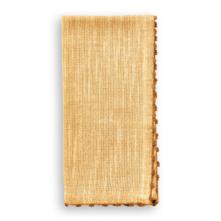 French Graffiti Knotted Edge Cotton Napkin