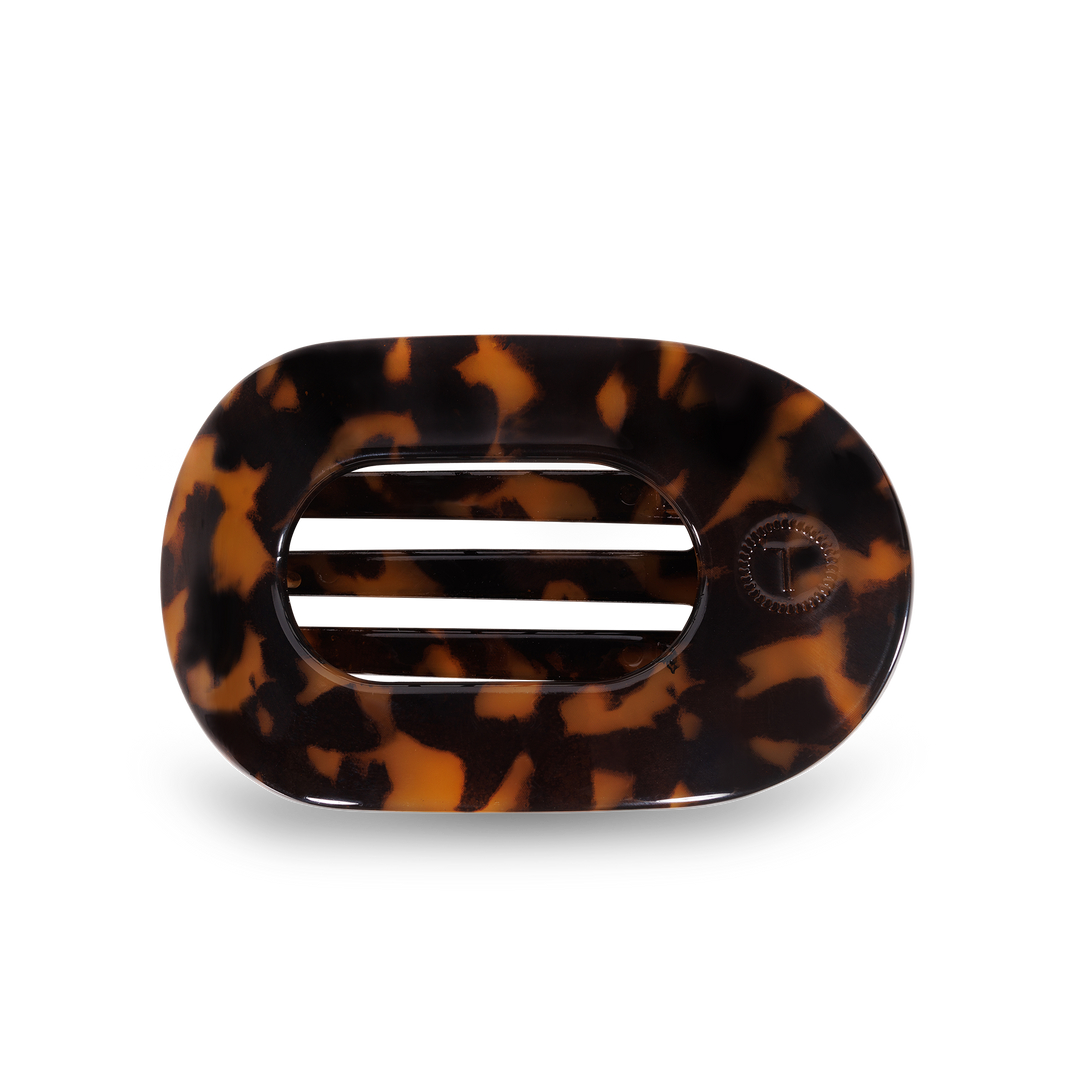 TELETIES Tortoise Round Flat Hair Clip