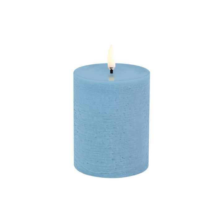 Uyuni Lighting Sky Blue LED Pillar Candle
