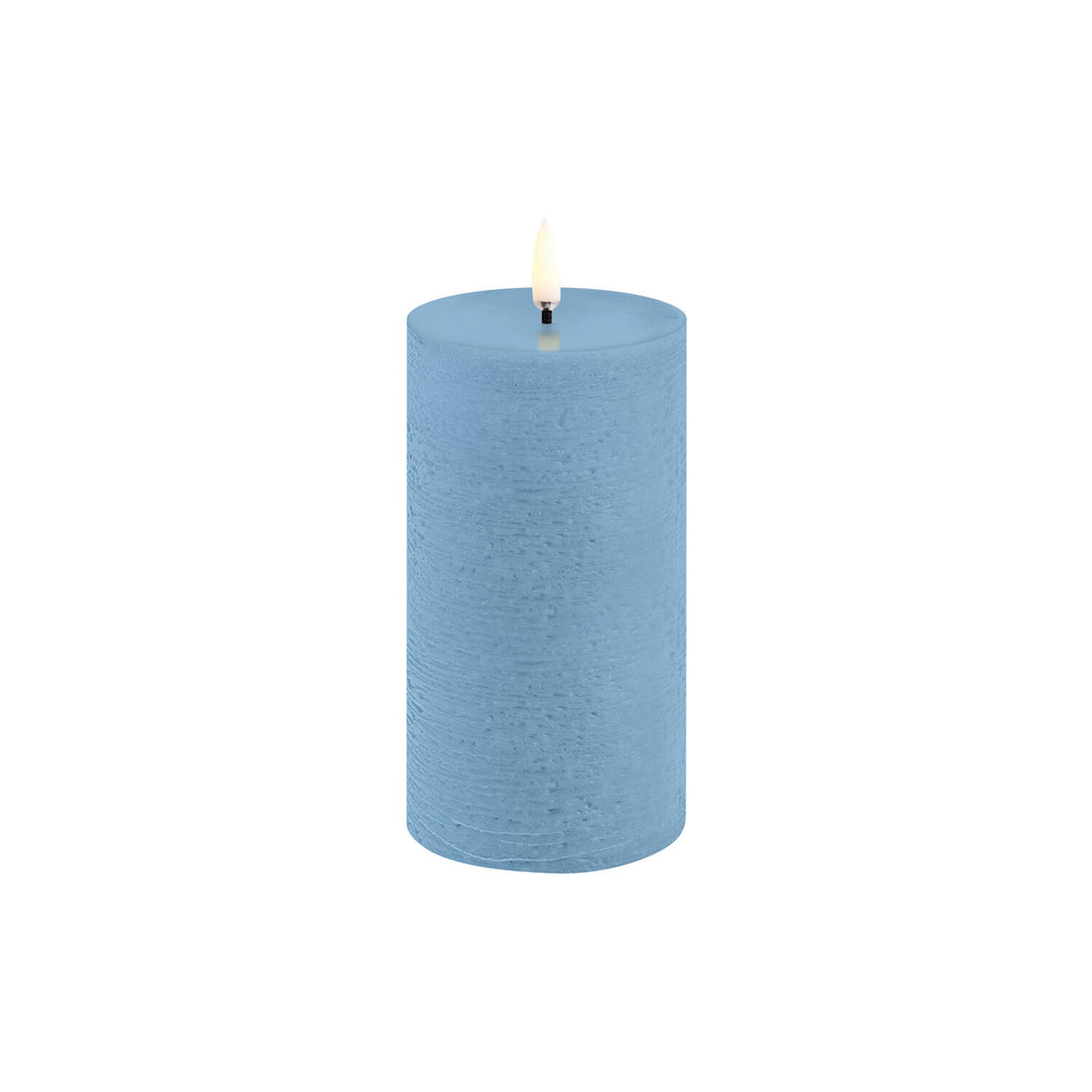 Uyuni Lighting Sky Blue LED Pillar Candle
