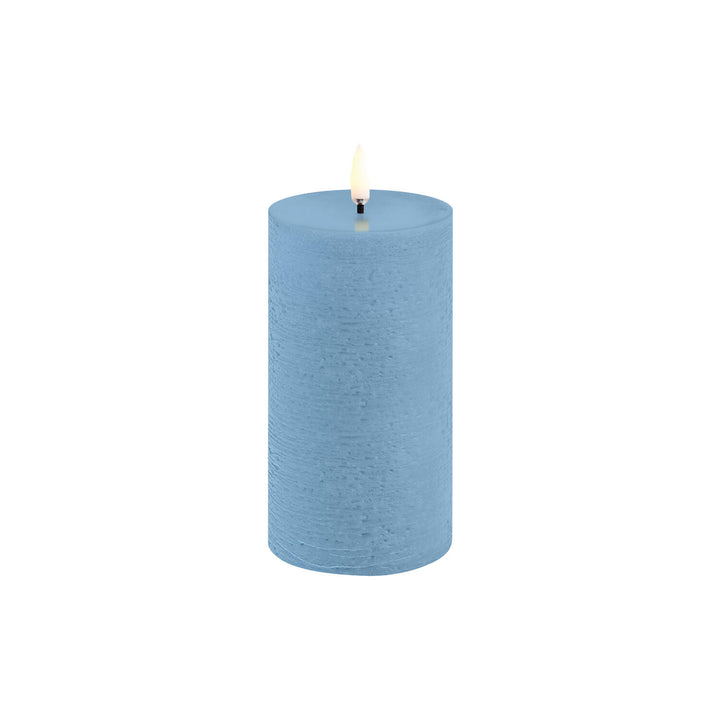 Uyuni Lighting Sky Blue LED Pillar Candle