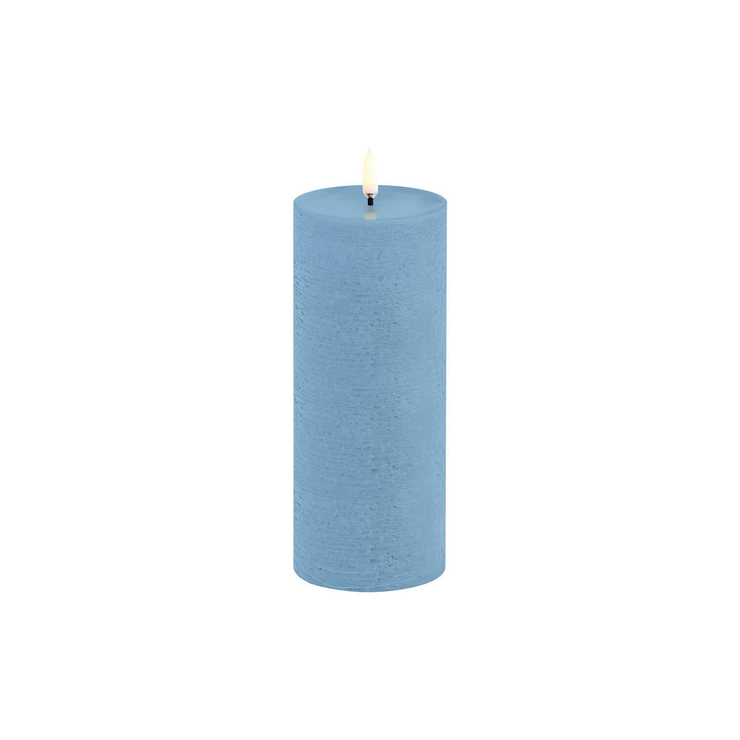 Uyuni Lighting Sky Blue LED Pillar Candle