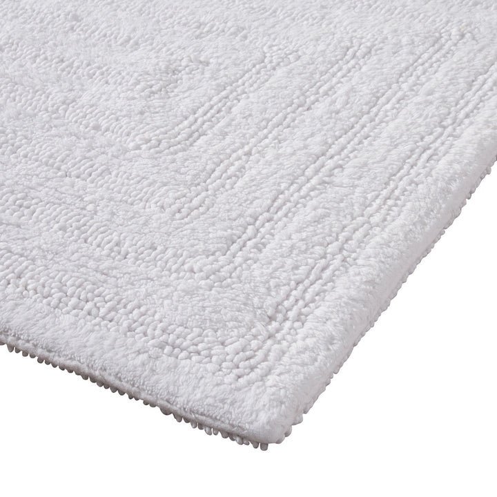 Amera White Cotton Bath Mat