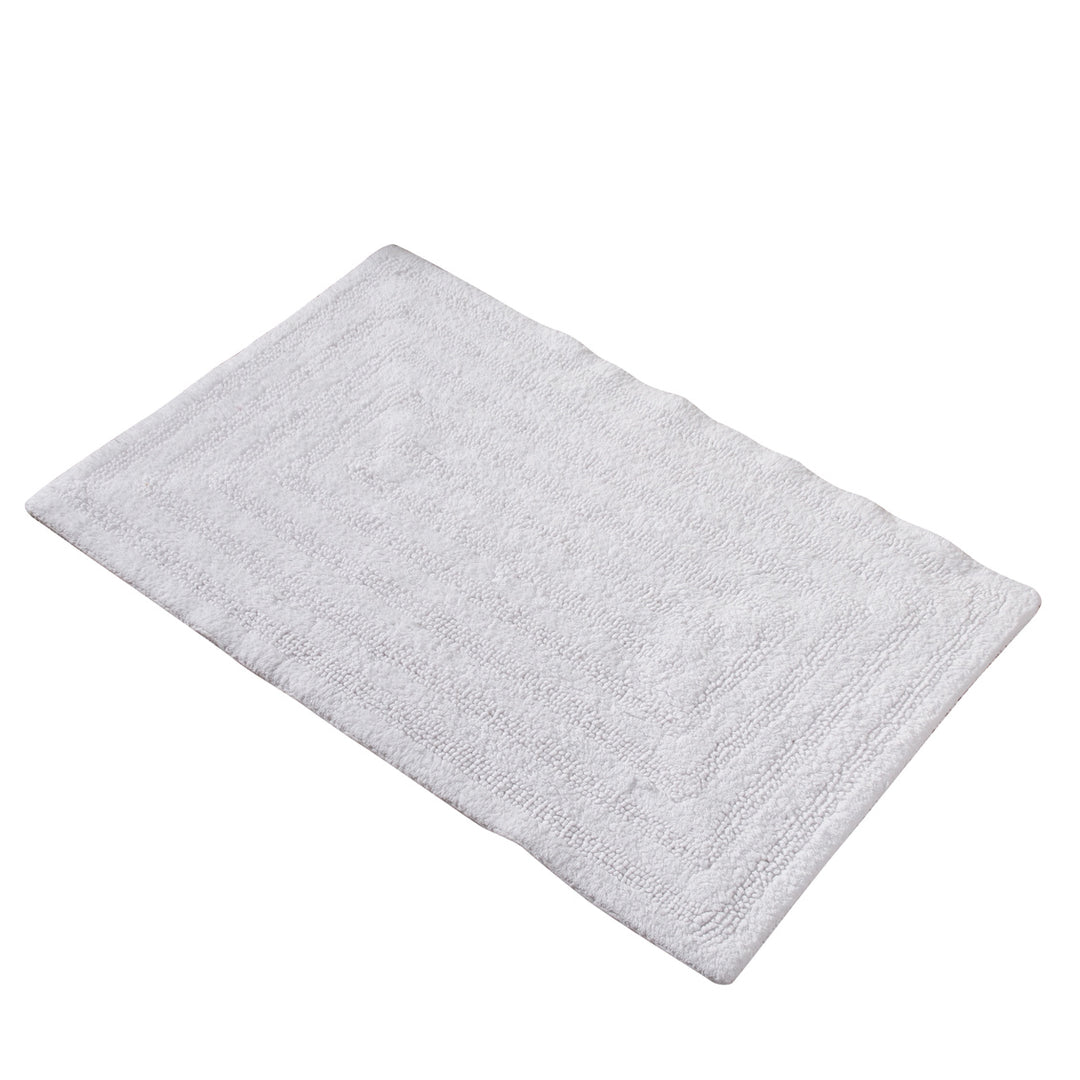 Amera White Cotton Bath Mat