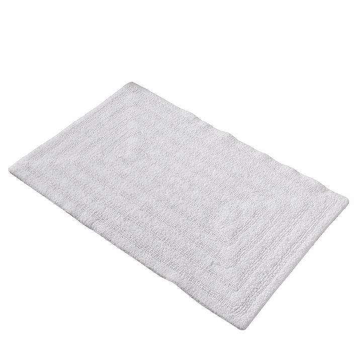 Amera White Cotton Bath Mat