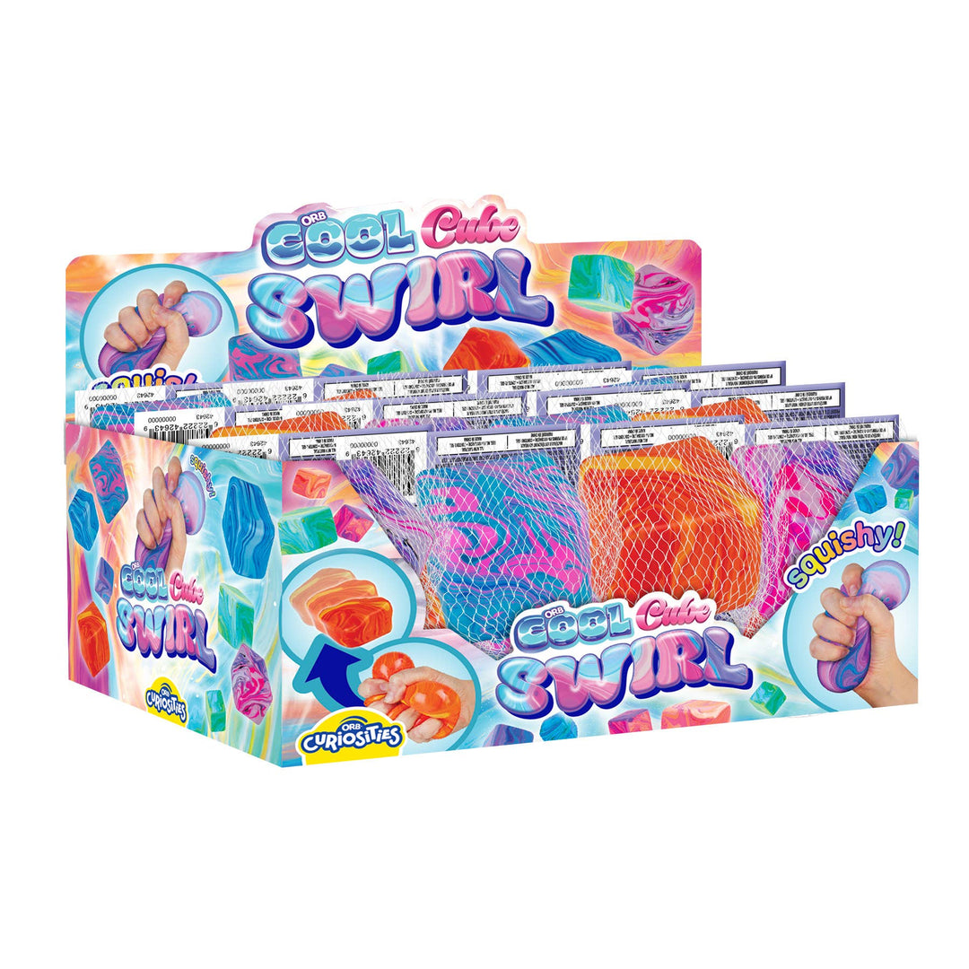 Cool Cube Swirls Sensory Squishy (Colors May Vary)