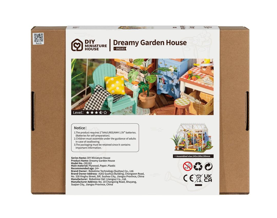 Robotime Dreamy Garden House Rolife DIY Miniature House Kit