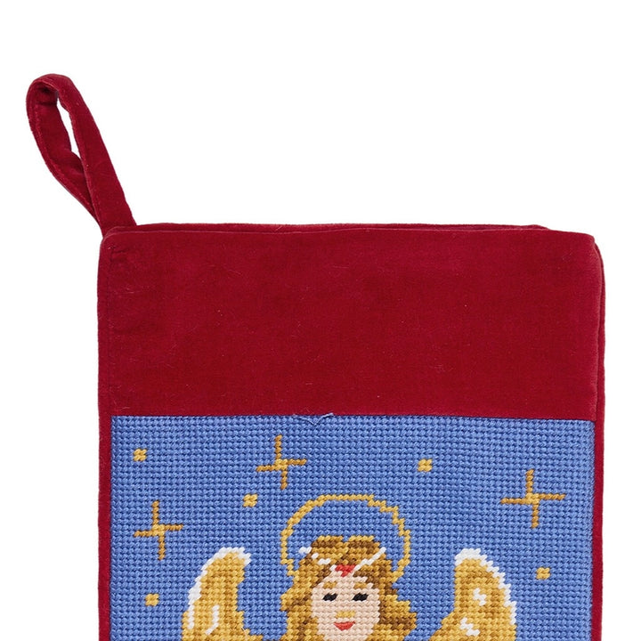 Peking Handicrafts Angel Embroidered Stocking