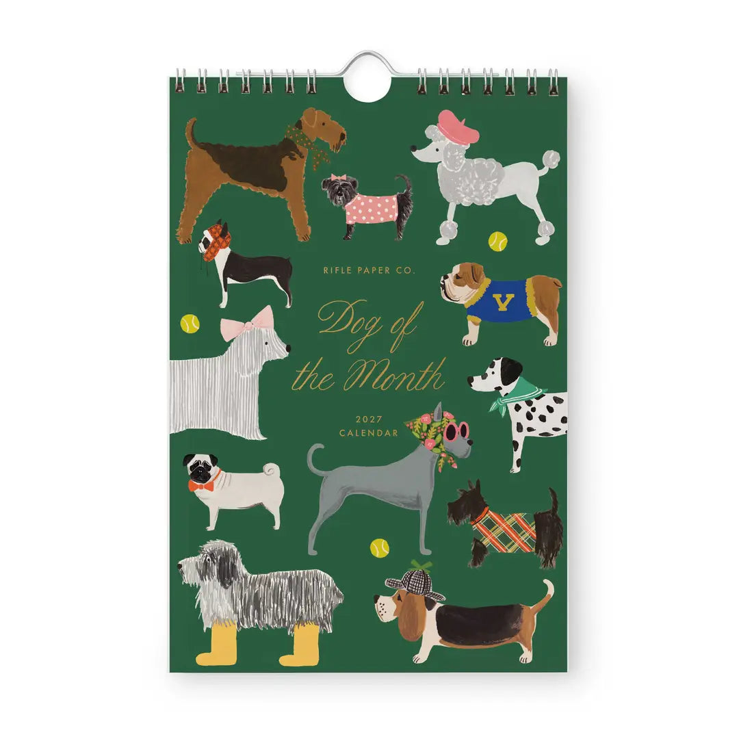 Rifle Paper Co. 2027 Dog of the Month Calendar