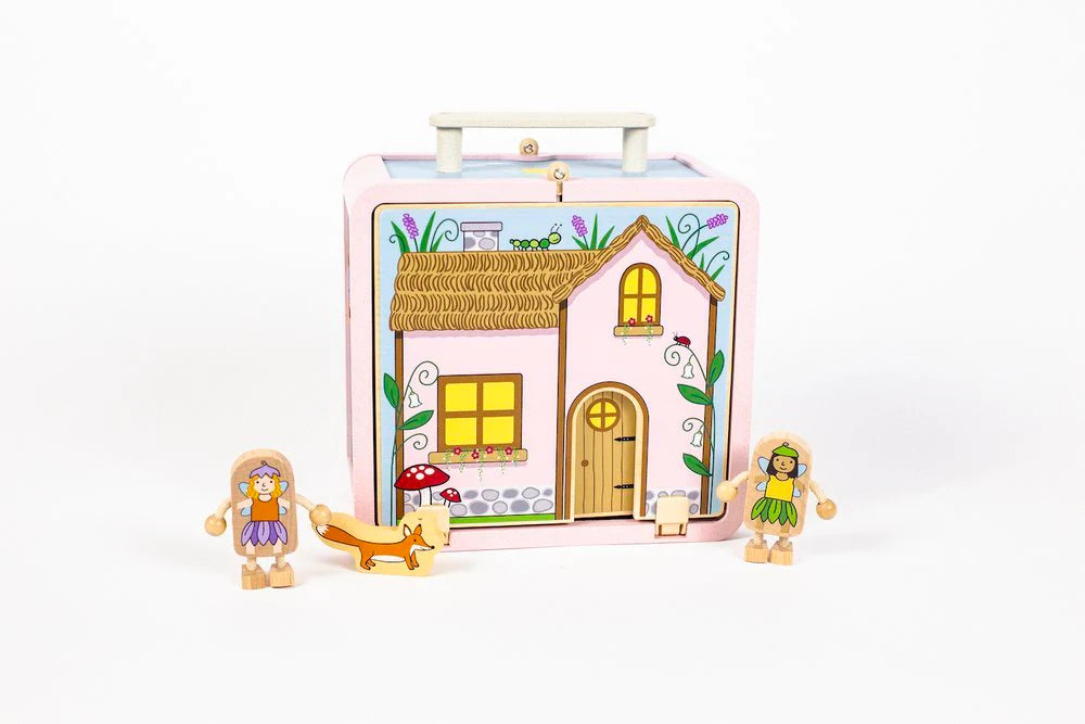 Jack Rabbit Creations Fairy House Suitcase Toy Set