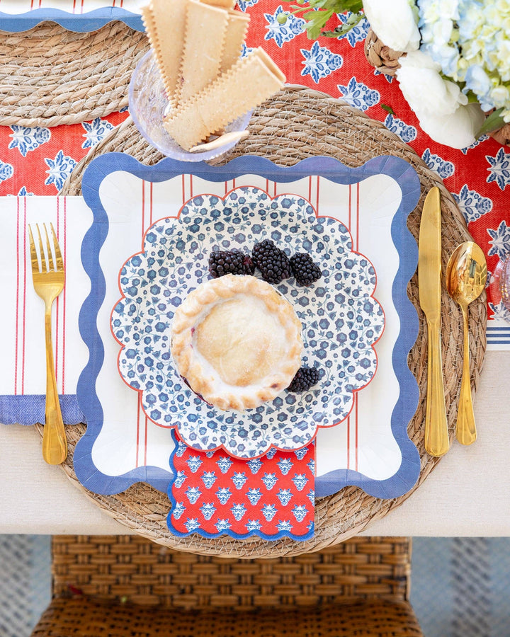 My Mind’s Eye Red Stripes Paper Plate