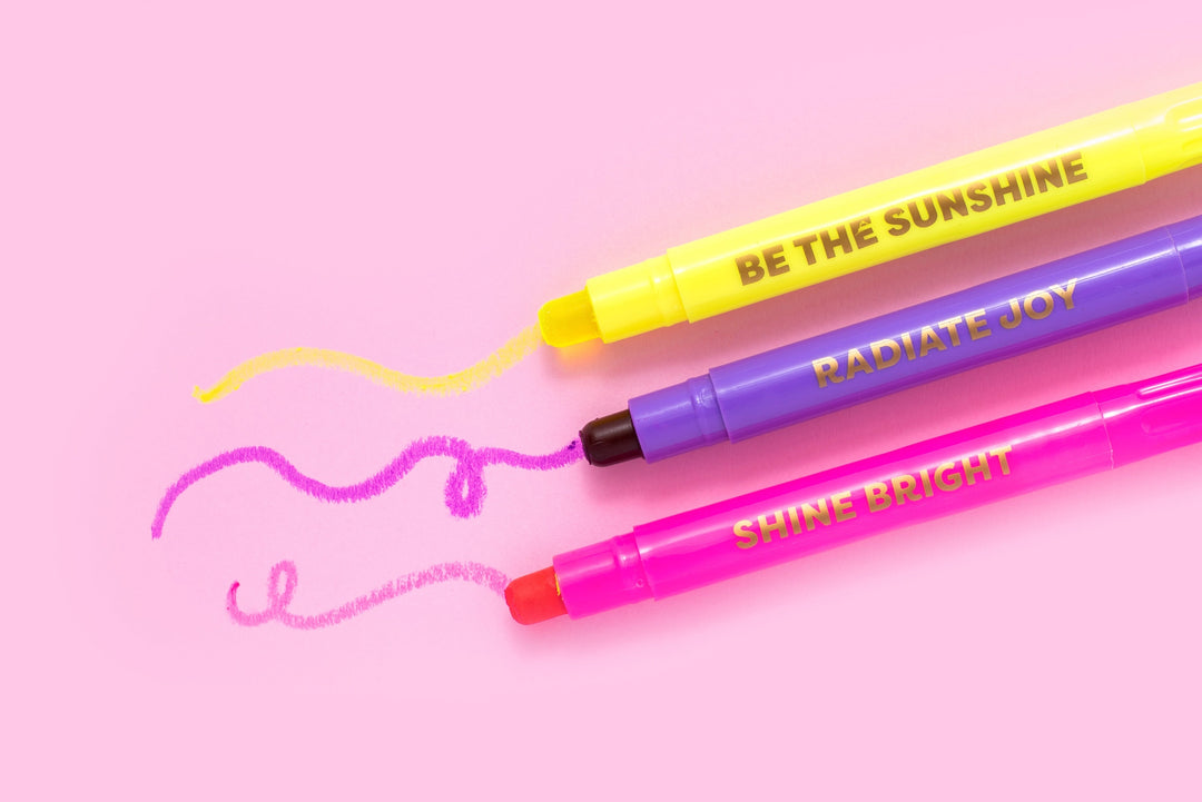 Taylor Elliott Designs Motivational Wax Highlighter Set