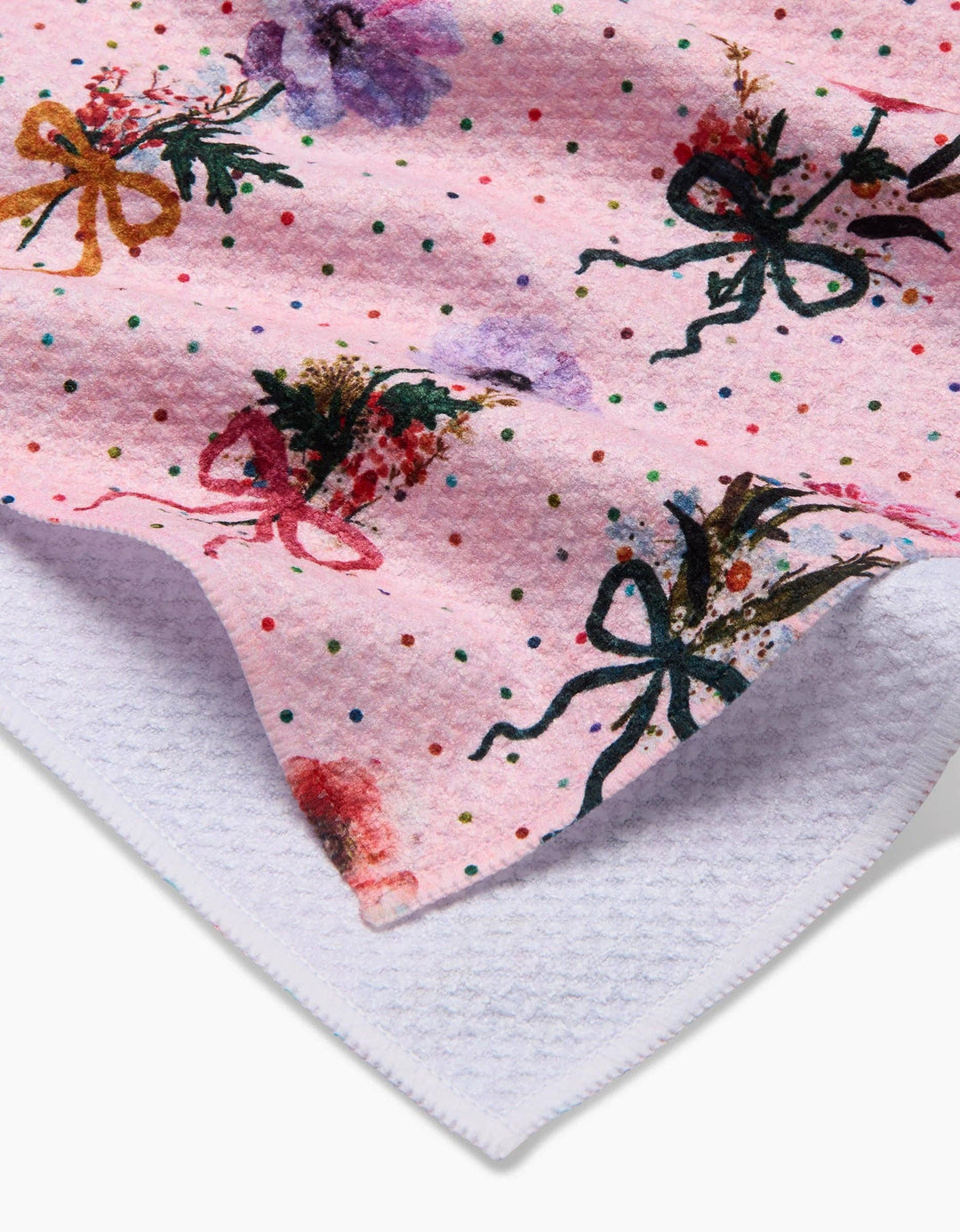 Geometry Bows and Dots Tea Towel