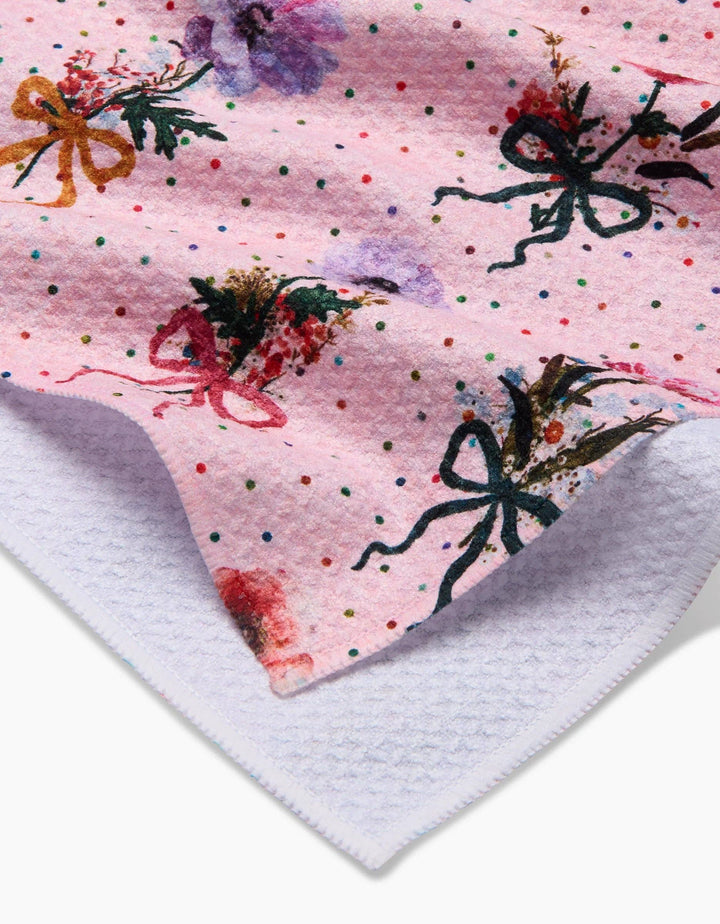 Geometry Bows and Dots Tea Towel