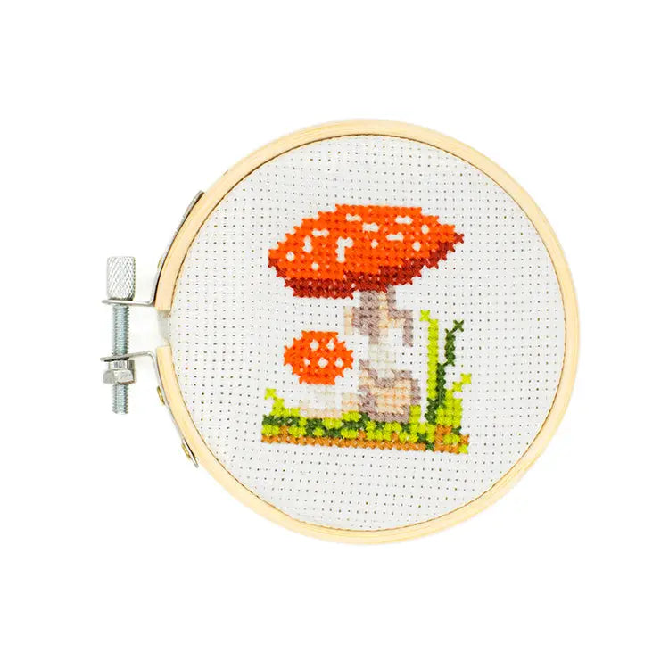 Kikkerland Mini Cross Stitch Embroidery Kit