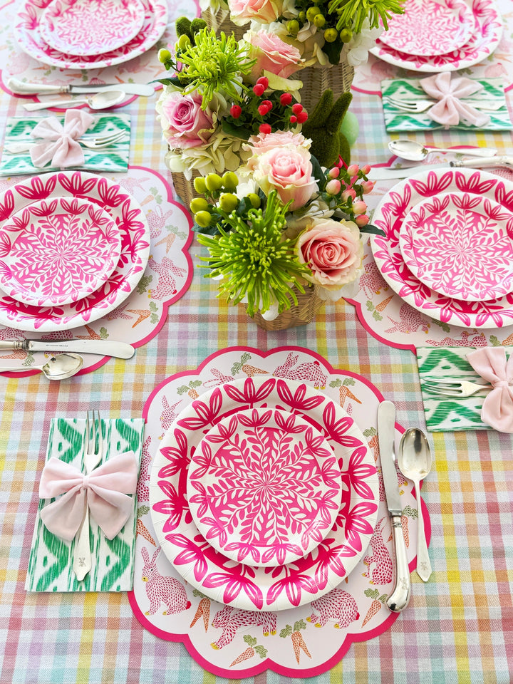 Lucy Grymes Pink Heavy-Duty Paper Plate