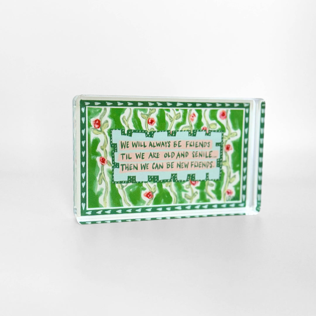 Lauren Dunn New Friends Acrylic Block