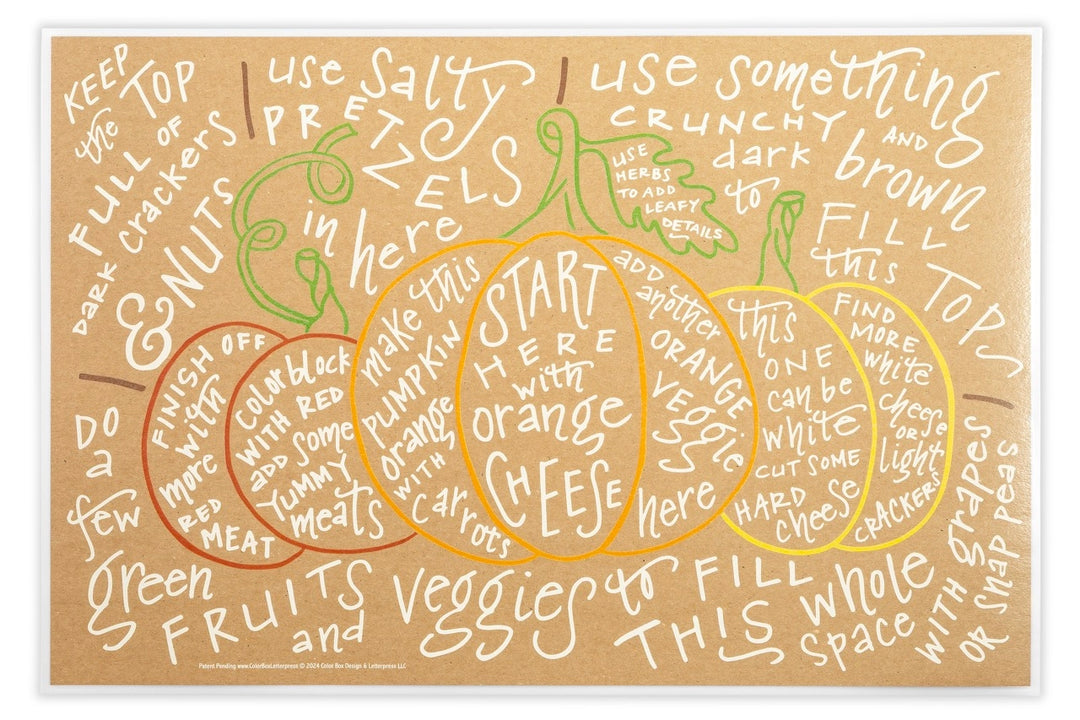 Color Box Design Pumpkin Charcuterie Cheat Sheet