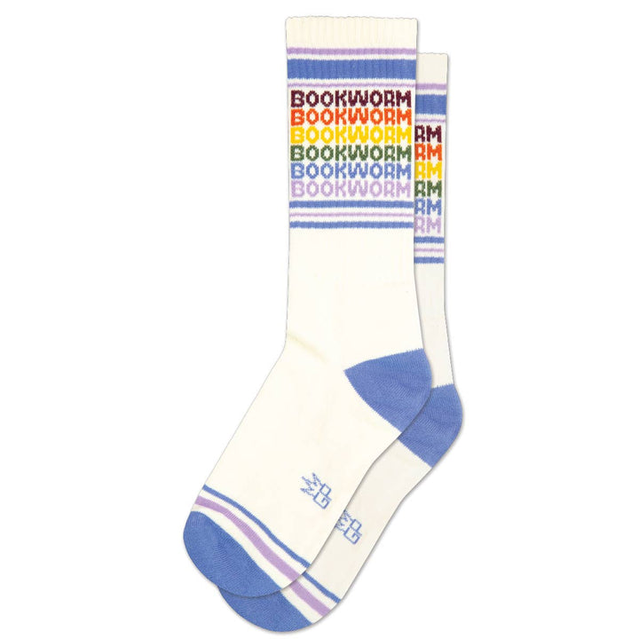 Gumball Poodle Bookworm Vintage Rainbow Crew Socks