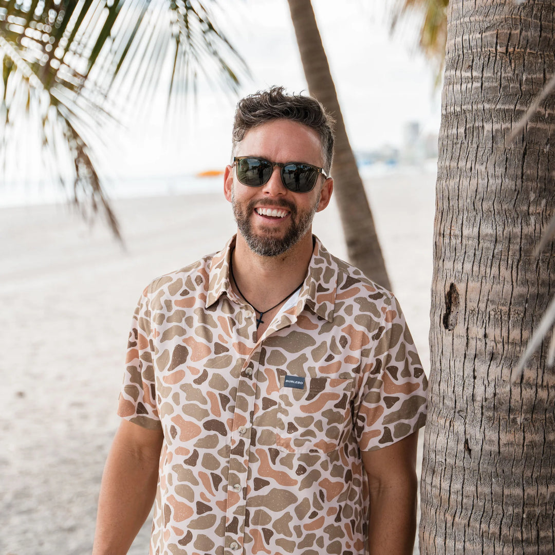 Burlebo Men's Venado Camo Performance Western Button Up