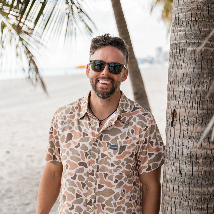 Burlebo Men's Venado Camo Performance Western Button Up