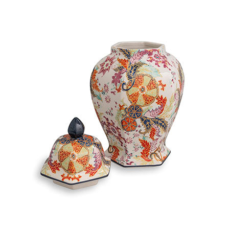 Tobacco Leaf Hex Jar Vase