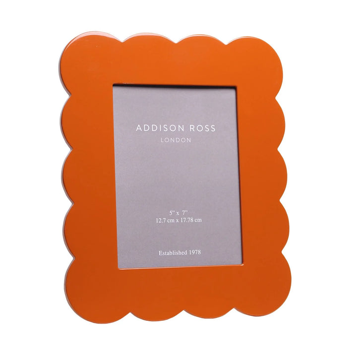 Addison Ross Scalloped Lacquer Photo Frame