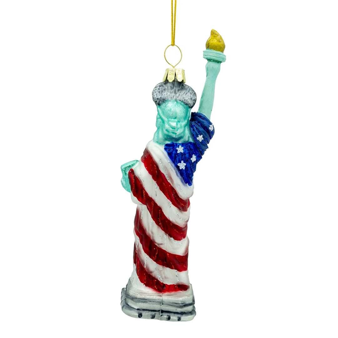 Kurt Adler Glass America 250th Statue of Liberty Ornament