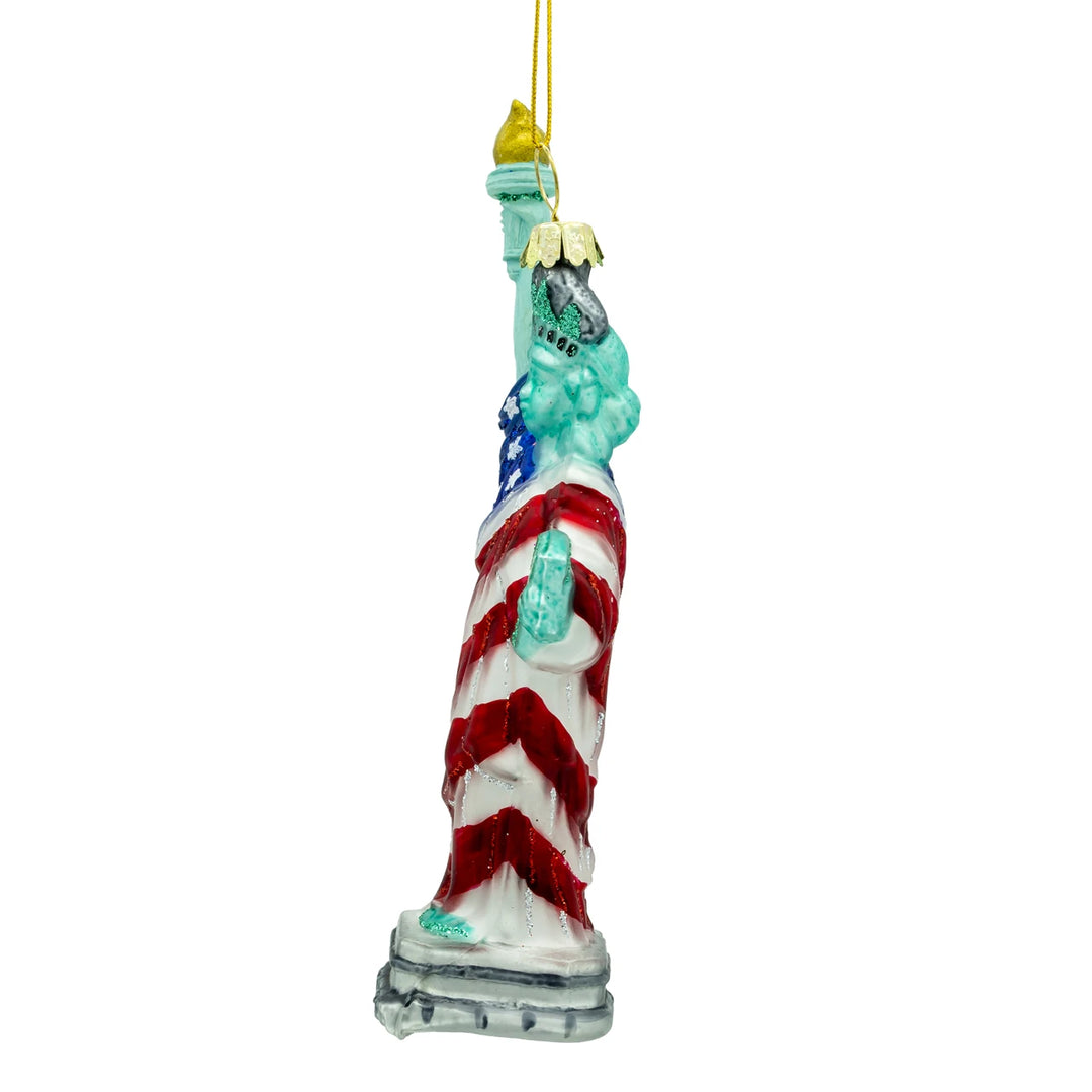 Kurt Adler Glass America 250th Statue of Liberty Ornament