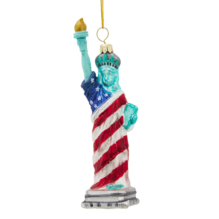 Kurt Adler Glass America 250th Statue of Liberty Ornament
