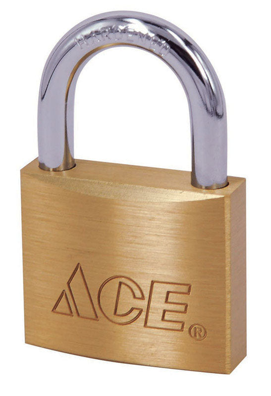 Ace Brass Double Locking Padlock