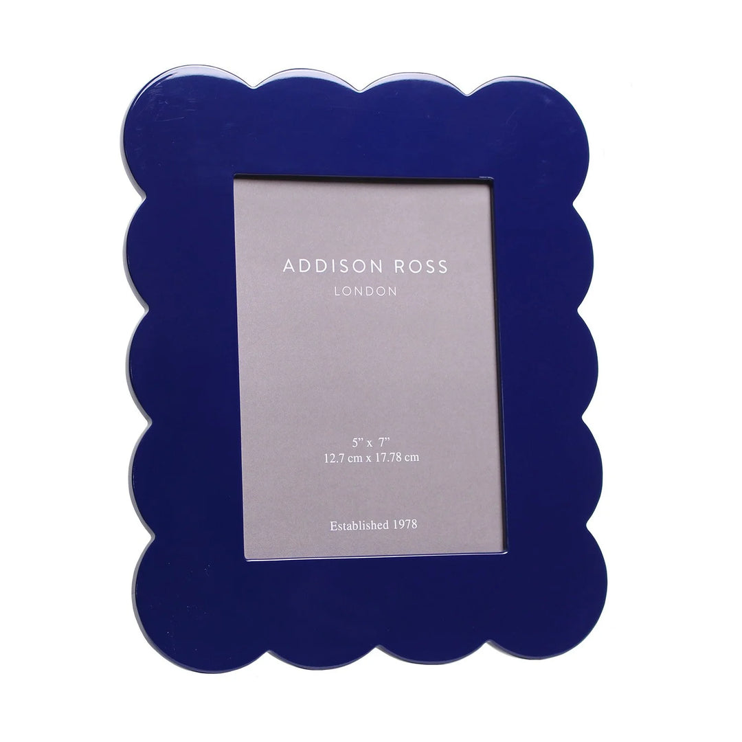 Addison Ross Scalloped Lacquer Photo Frame