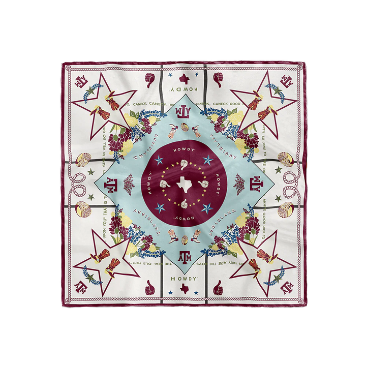 Saturday Silks Texas A&M Aggies Saturday Scarf
