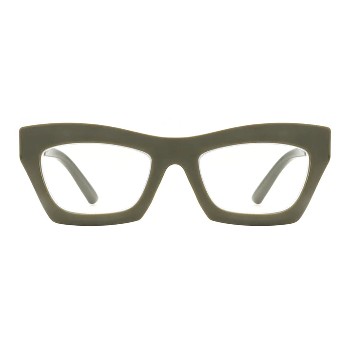 Ryan Simkhai Eyeshop Alexa Readers Hunter Green & Gold