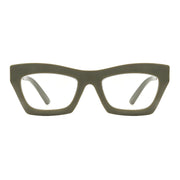 Ryan Simkhai Eyeshop - Alexa Readers - Hunter Green & Gold