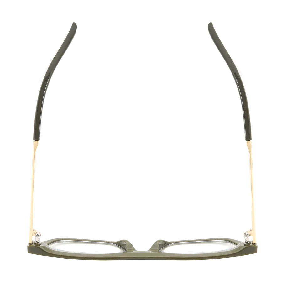 Ryan Simkhai Eyeshop Alexa Readers Hunter Green & Gold