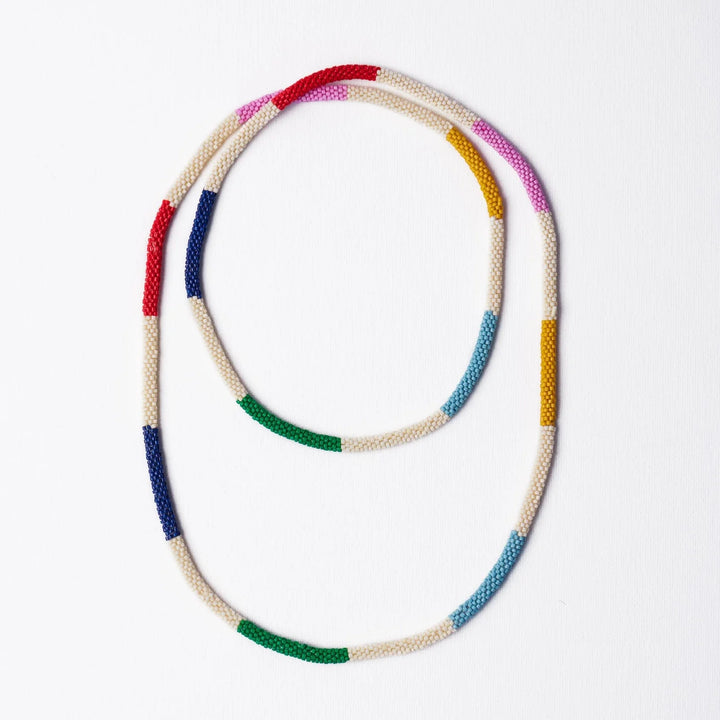 Allie Seed Bead Long Necklace Multi