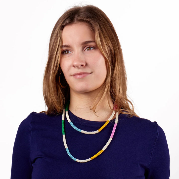 Allie Seed Bead Long Necklace Multi