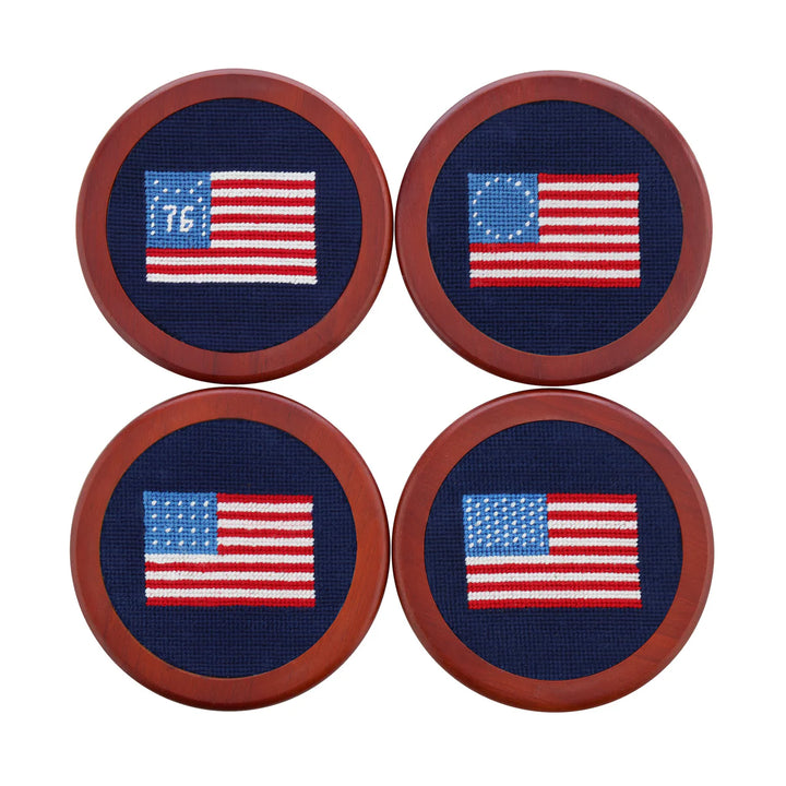 Smathers & Branson American Flag Coaster Set