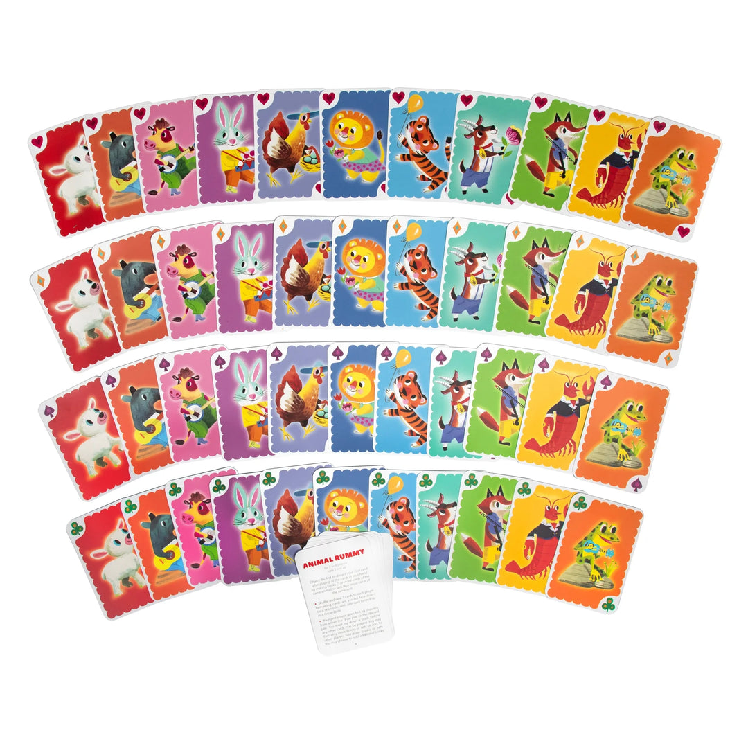 eeBoo Animal Rummy Card Game
