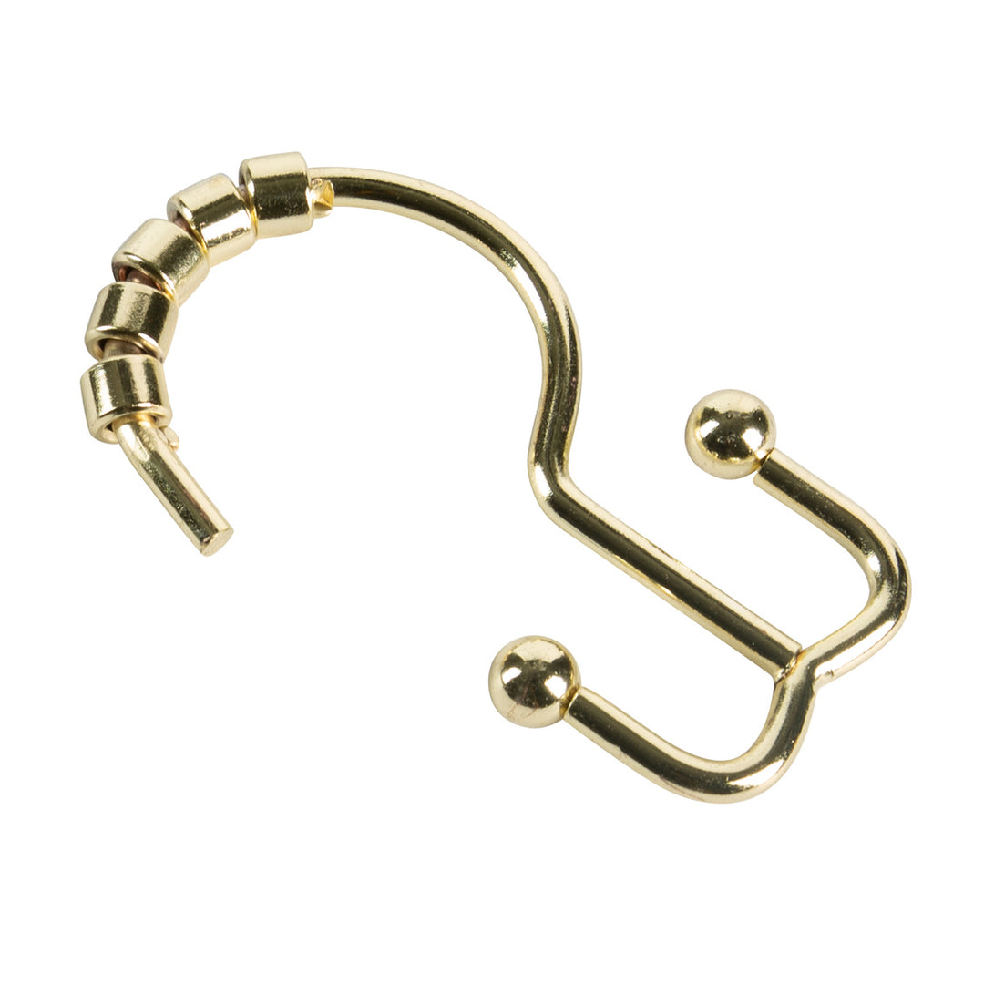 Annex Double Roller Ring Shower Curtain Hooks