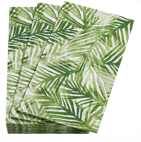 Annie Selke - Palms Green Paper Guest Towels