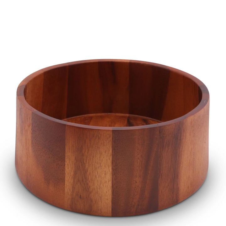 Arthur Court Large Tulip Shape Acacia Wood Salad Bowl