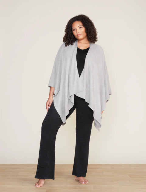 Barefoot Dreams - Heathered Weekend Wrap - Dove Gray