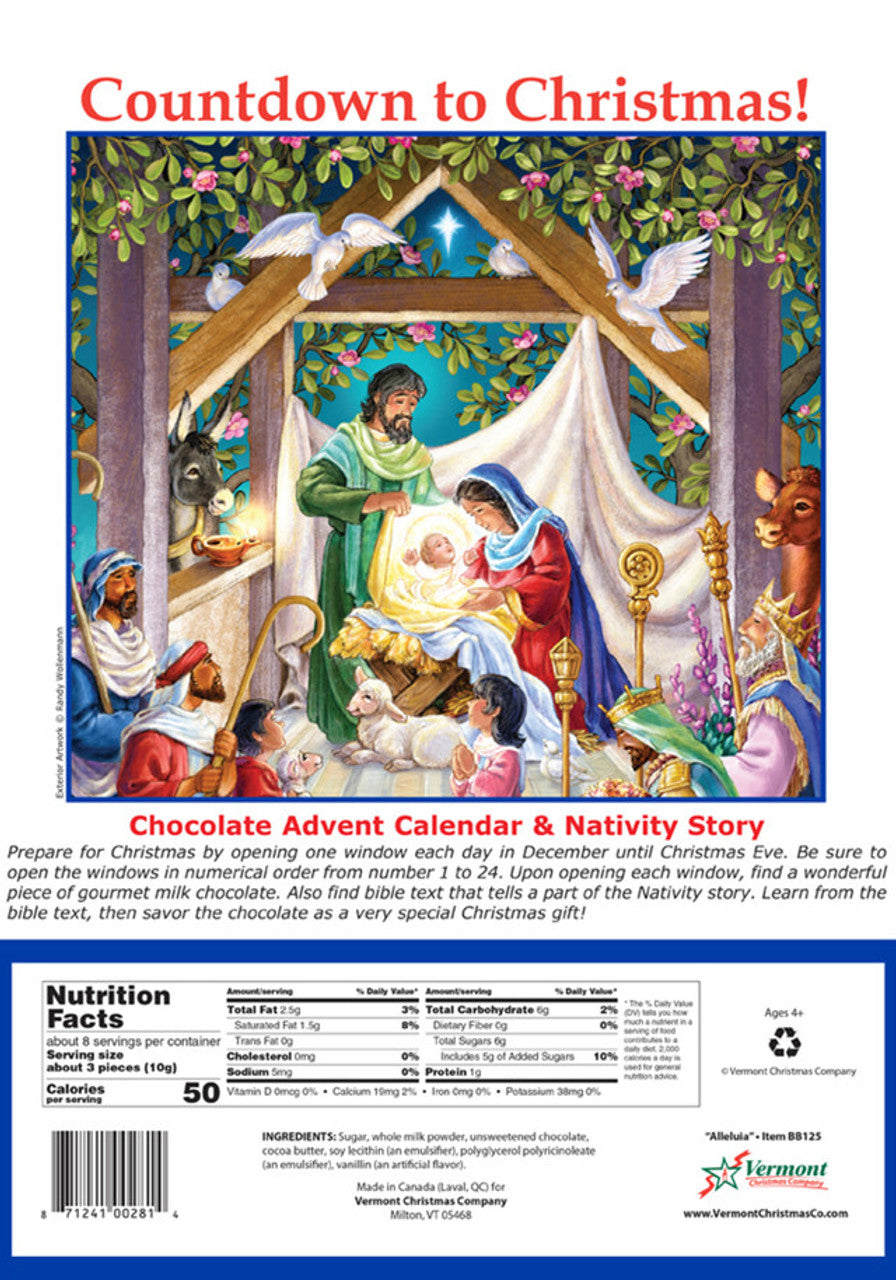 Alleluia Chocolate Advent Calendar