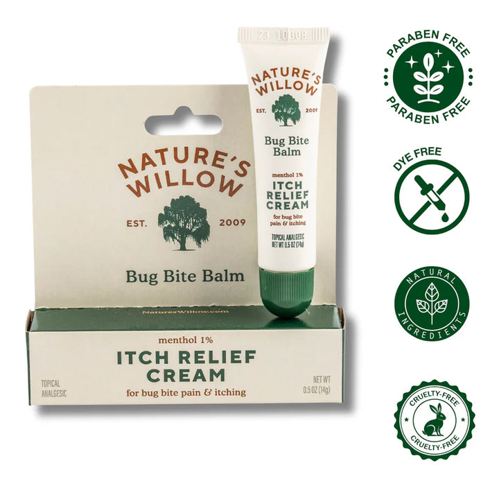 Nature’s Willow Bug Bite Balm, Natural Insect Bite Pain & Itch Relief