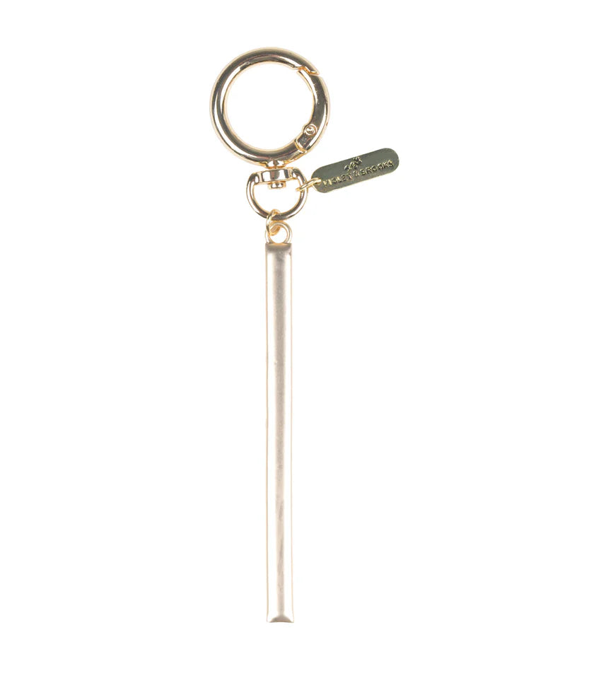 Gold Initial Bag Charm
