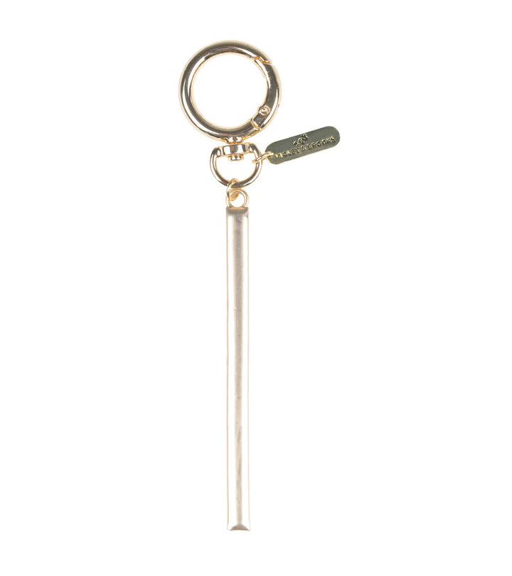 Gold Initial Bag Charm