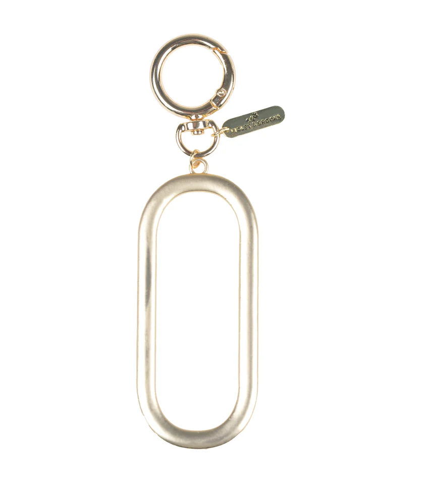 Gold Initial Bag Charm